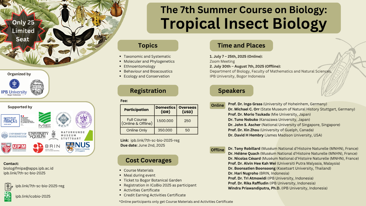 The 7th Summer Course on Biology 